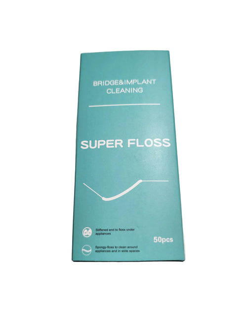 Box of Super Floss dental floss 